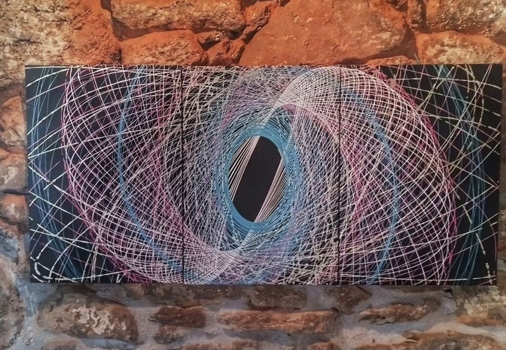 Tela triptica decorativa