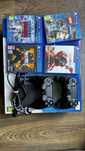 Ps 4 pro 1TB dwa pady z ladowarka i 4 gry