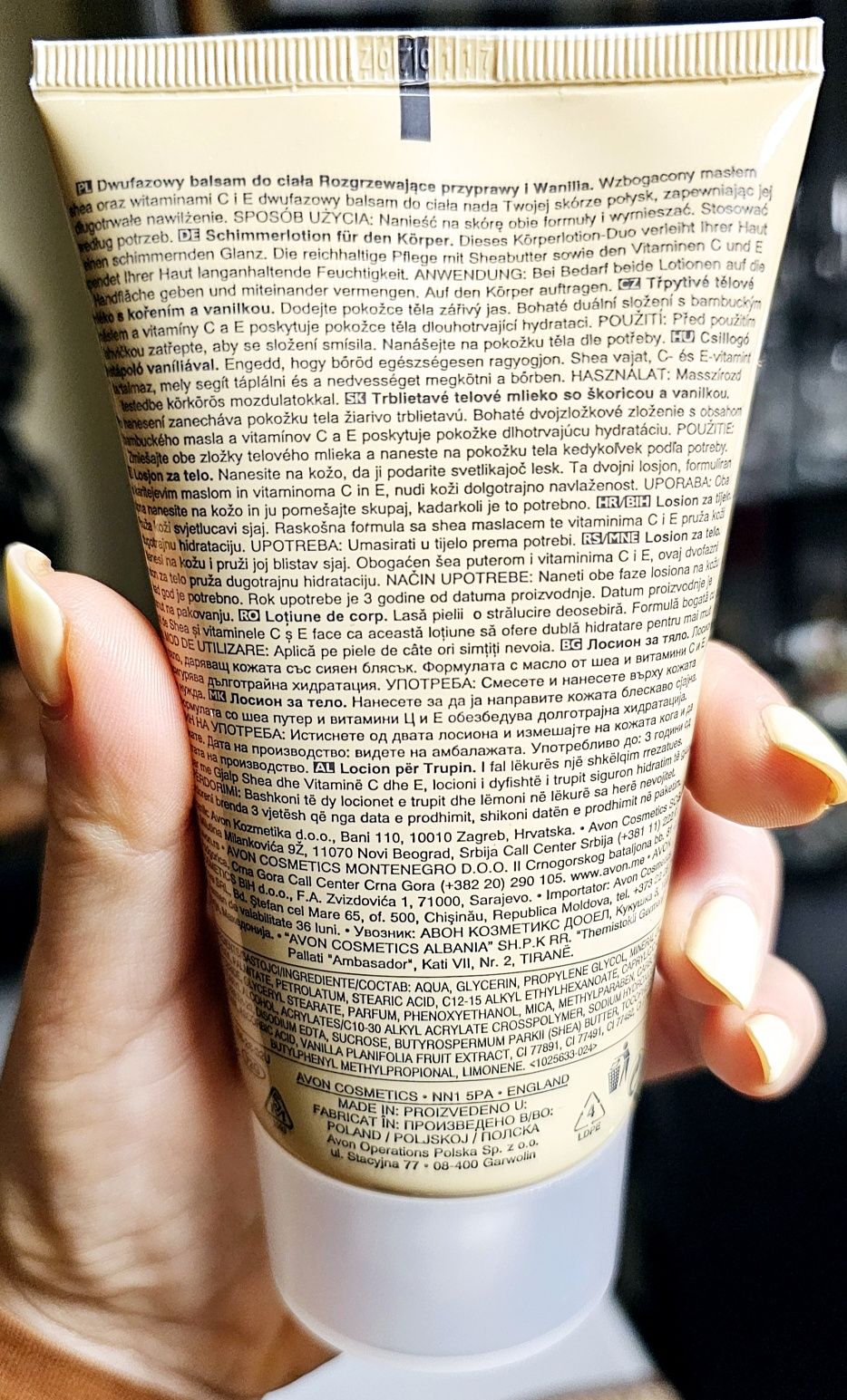 Nowe mieniące się mleczko do ciała z przyprawami i wanilią, 150 ml !