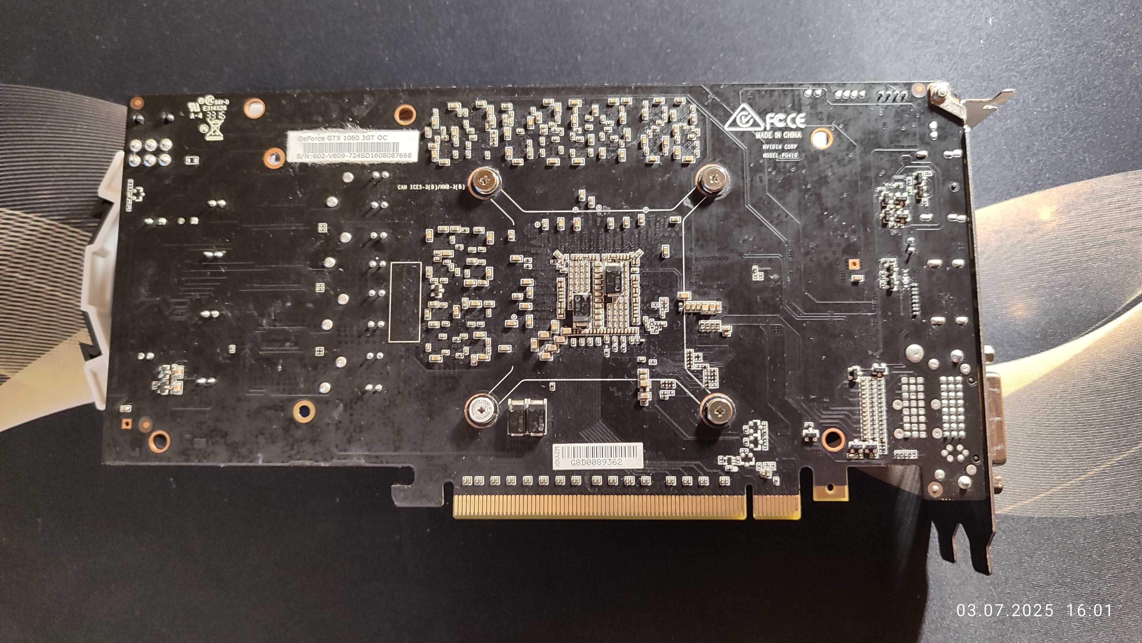 Продаеться MSI GeForce GTX 1060 3GT OC (читаєм опис)