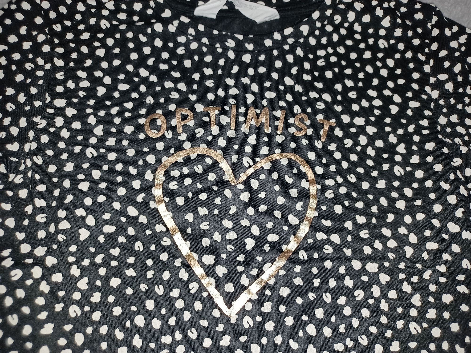 110/116 komplet dziewczęcy H&M bluzka +spódnica