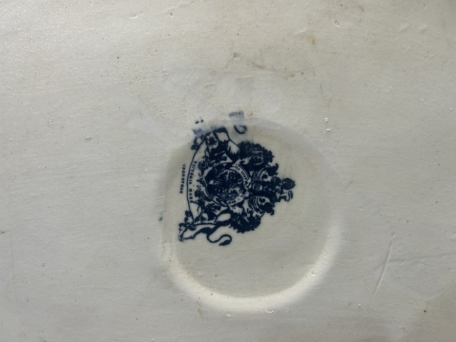 Victoria Ware duży pojemnik cachepot  Angielski ironstone blue & white