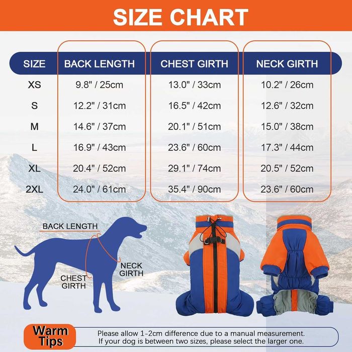 Wodoodporny płaszcz dla psa Kuoser rozm XL