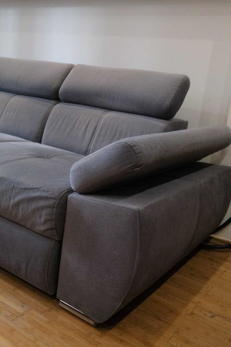 3 letnia kanapa narożna BRW Lizbona I z funkcją spania i skrzynią