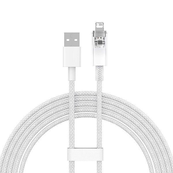 Baseus Explorer Series kabel przewód Usb - Lightning 2,4a 2 m biały (c