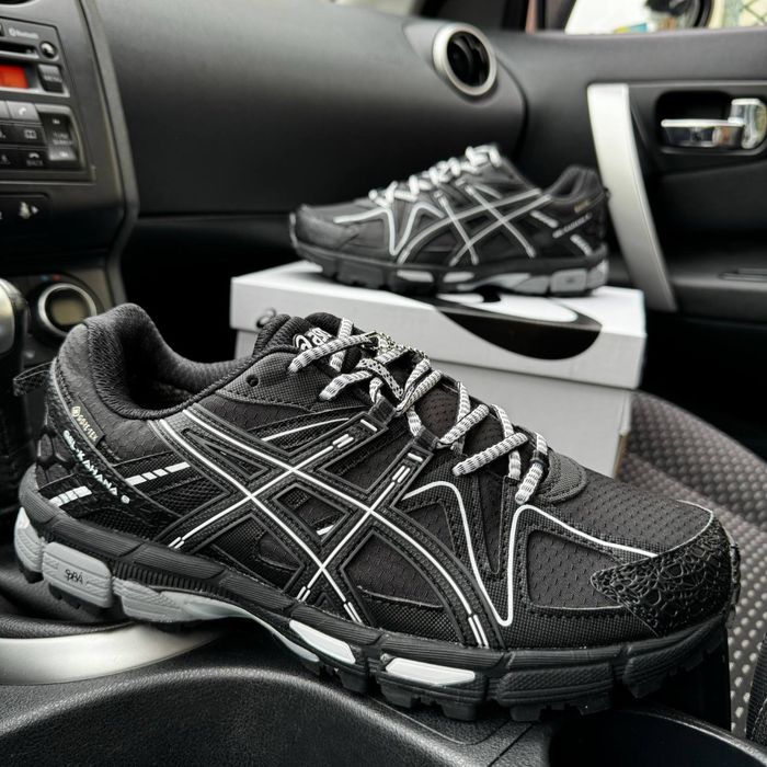 Чоловічі зимові осіні кросівки Gel Kahana 8 black white Gore Tex
