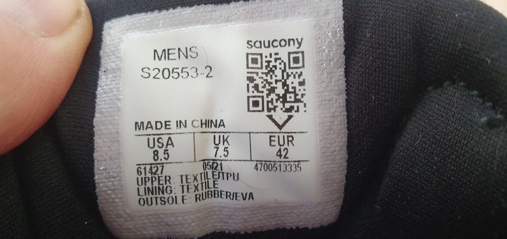 SAUCONY CLARION 2 męskie sportowe rozmiar 42 wkładka 26,5cm stan bardz