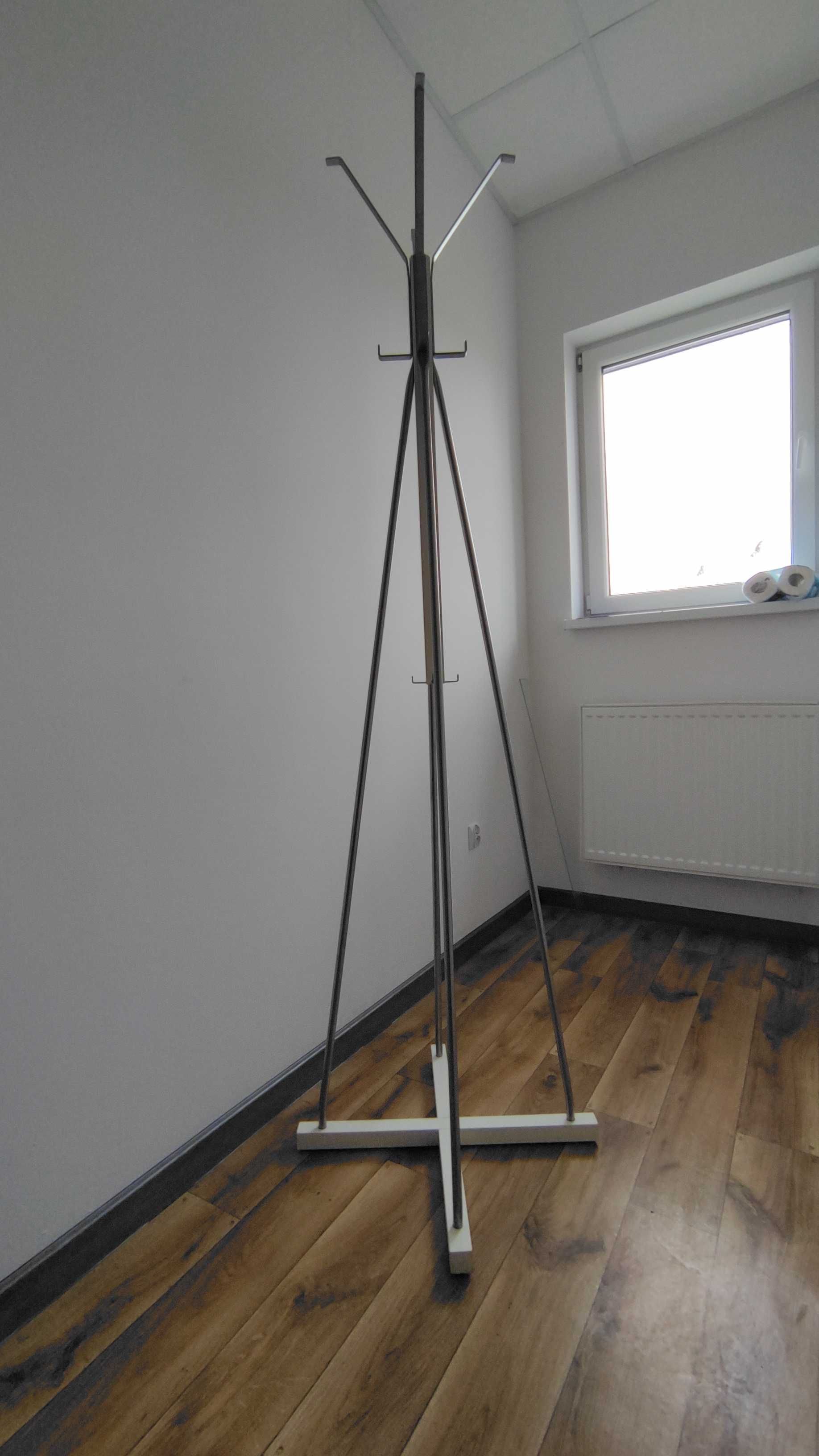 Wieszak stojący biały Ikea 193 cm