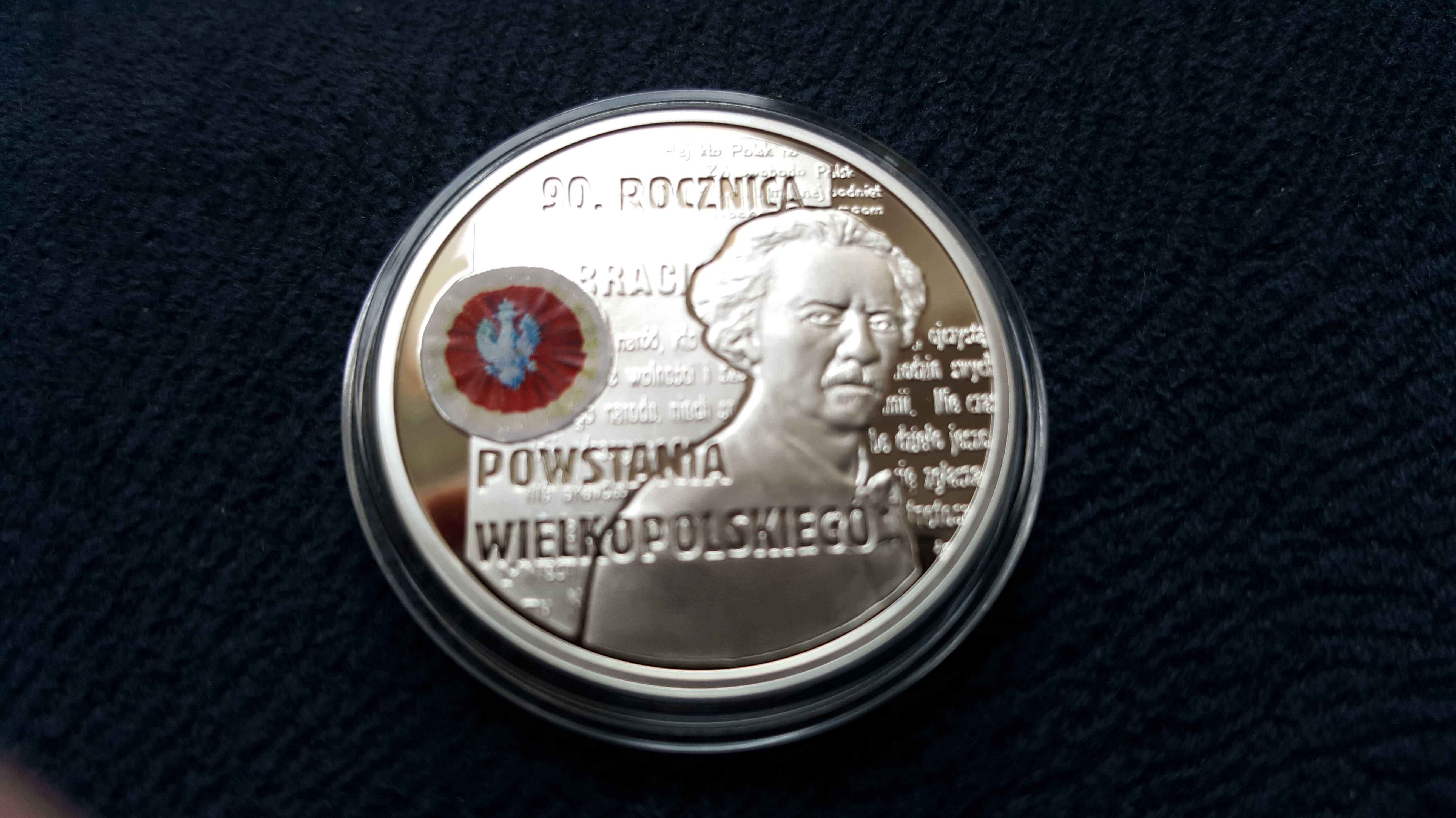 10 zł 2008 r. Powstanie Wielkopolskie Ag 925 mennicza L