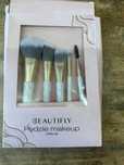 Zestaw profesjonalnych pędzli do makijażu Beautifly White Set 5 sztuk