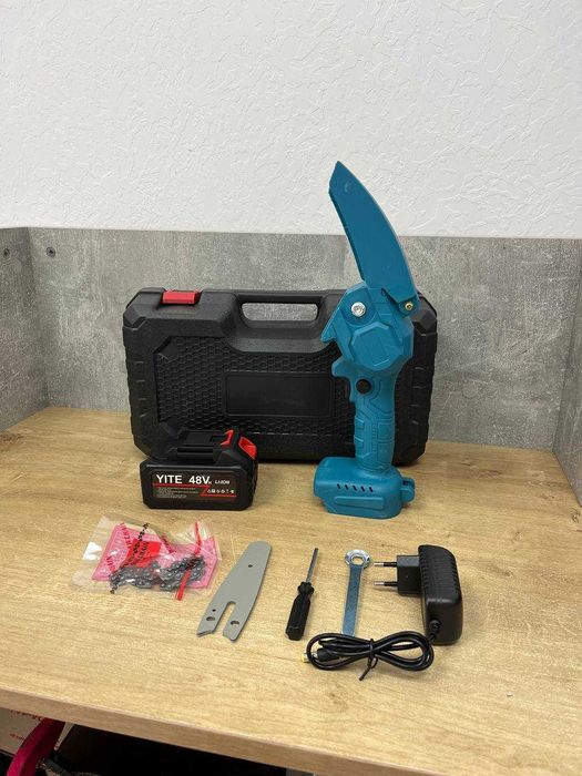 Електропила на акумуляторі! Акумуляторна ПИЛА + 2 АКБ! Міні пила.