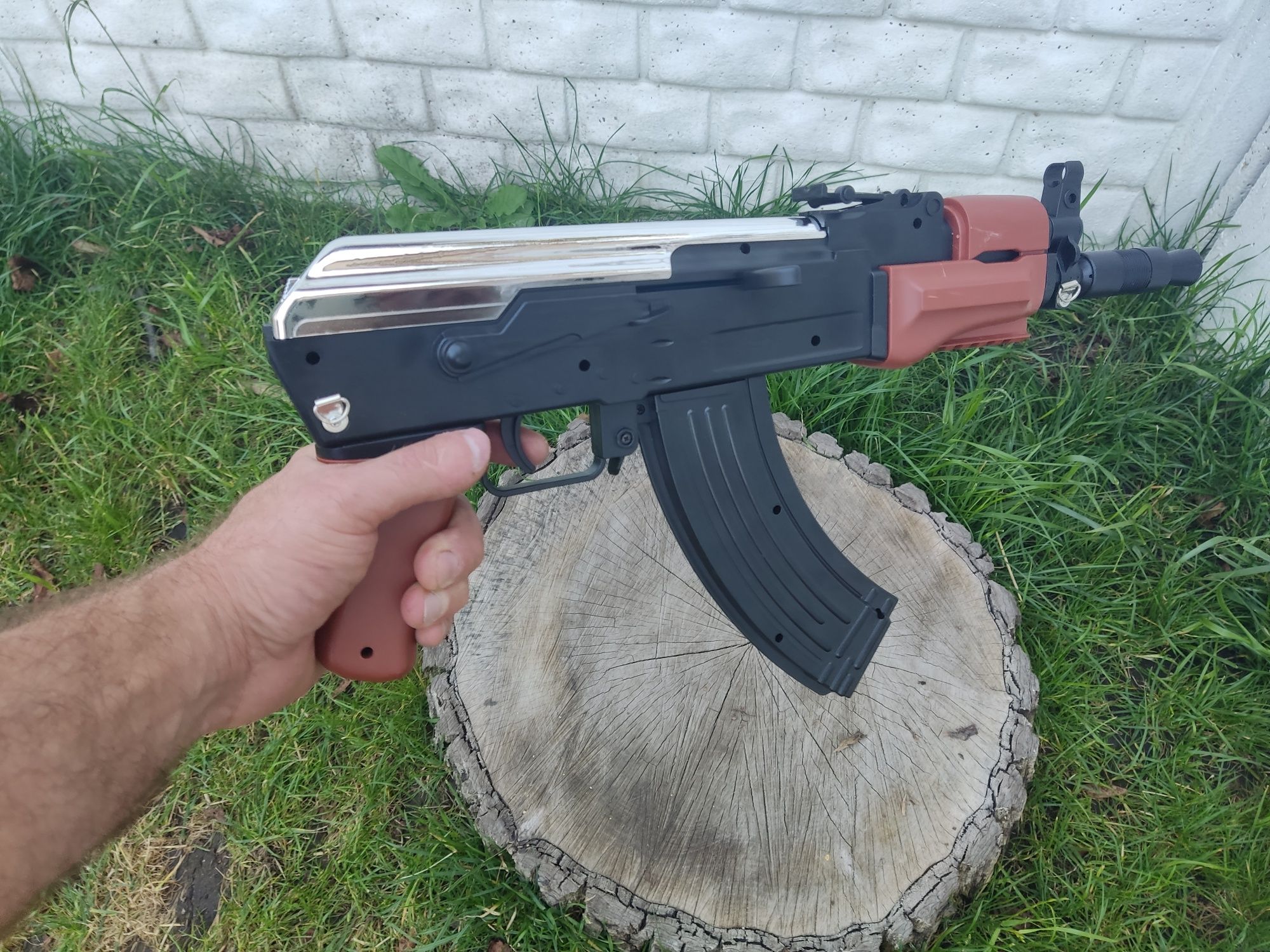 Автомат дитячий Калашник — укорочений Калаш на кульках, довжина 49 см