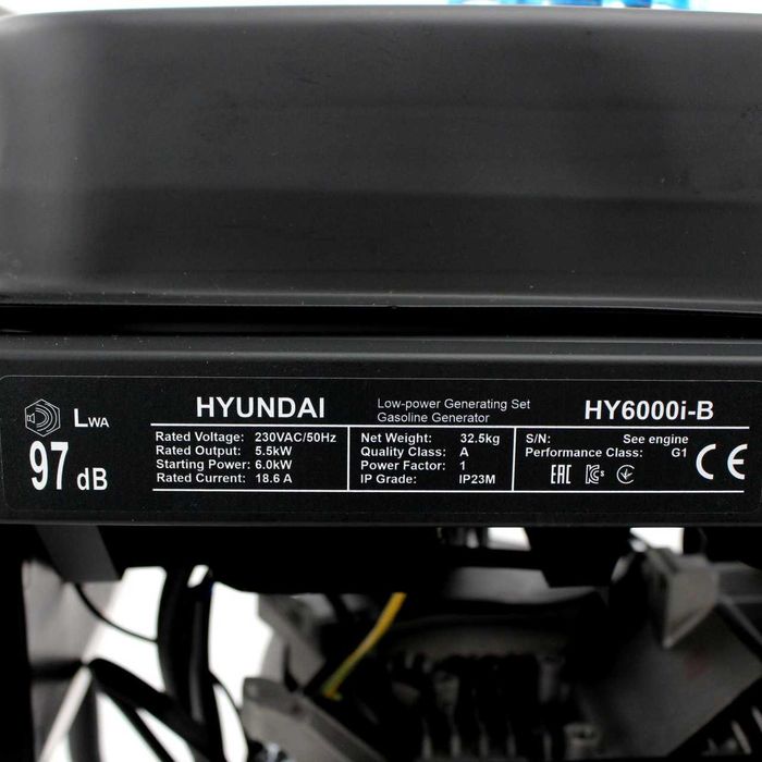 Бензиновий генератор інверторний HYUNDAI HY6000i-B (6.0 кВт) Хюндай