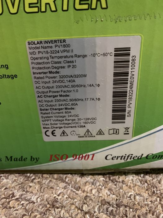 Инвертор Must pv 18-3224 vpm ll