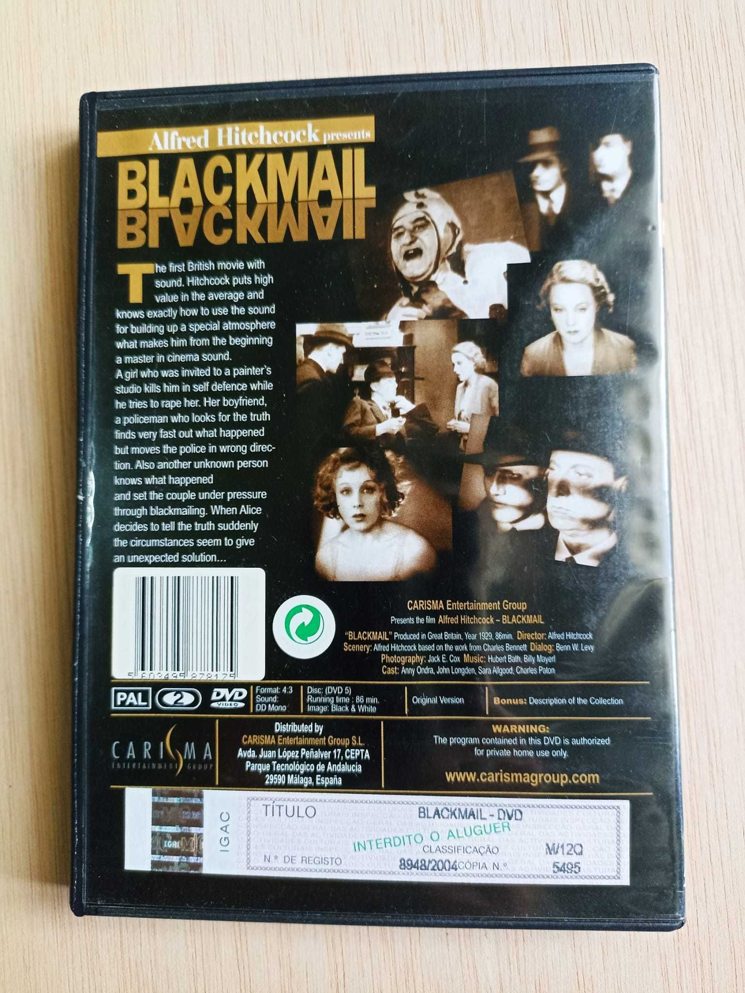 DVD Alfred Hitchcock  presents BLACKMAIL