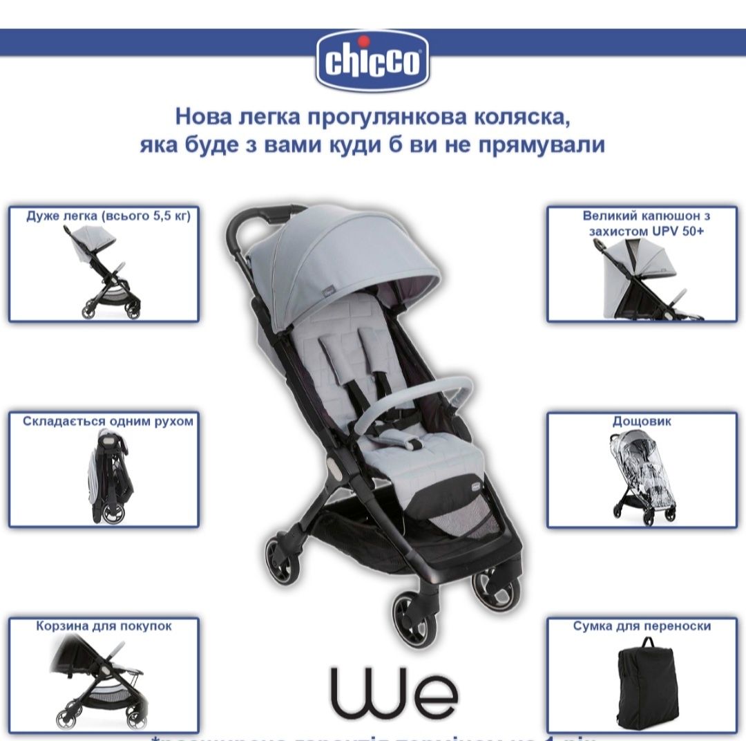 Компактна коляска  Chicco WE Ручная кладь