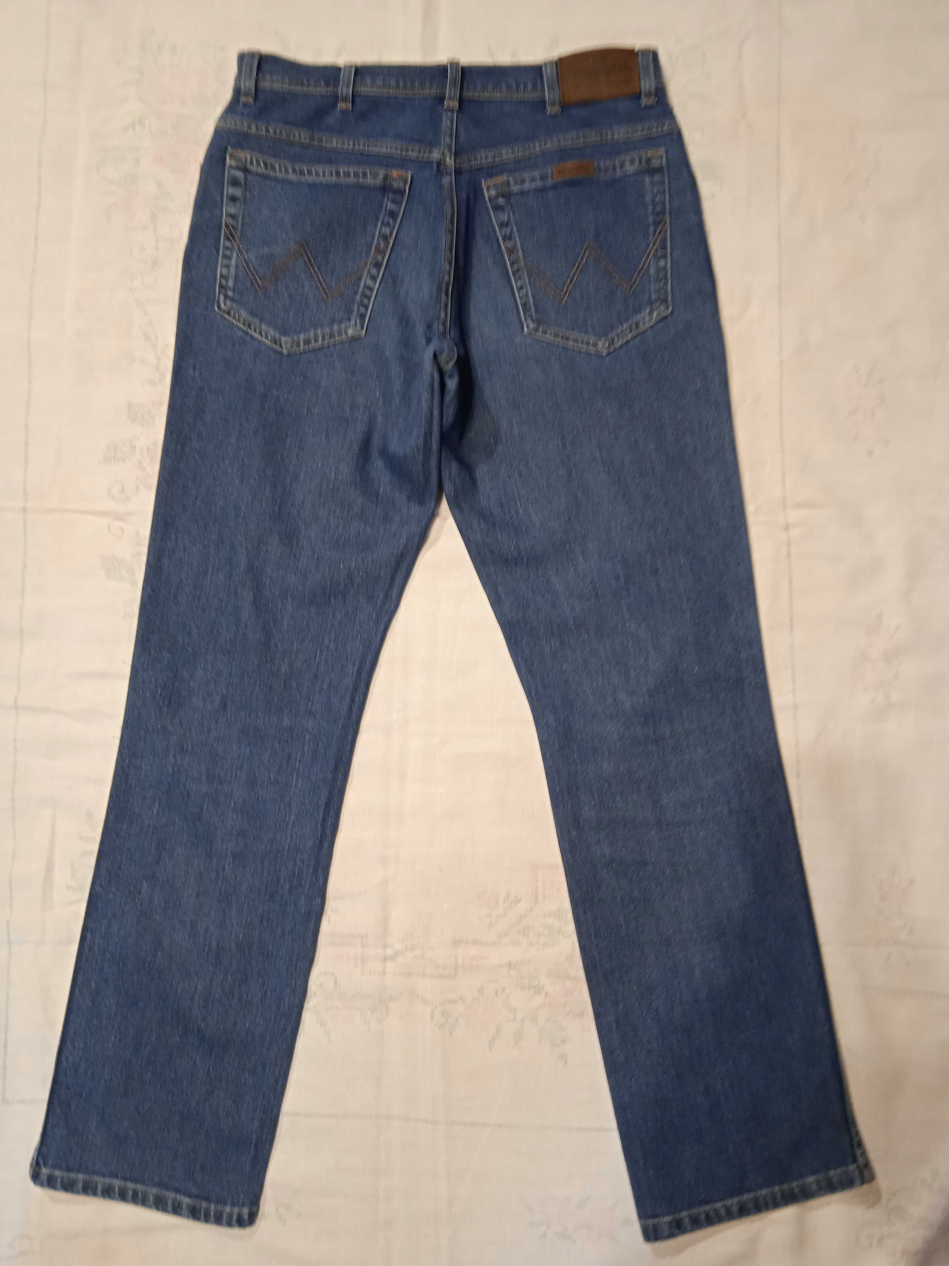 Wrangler Regular Fit niebieskie męskie spodnie jeansy W32 L32 Sold!