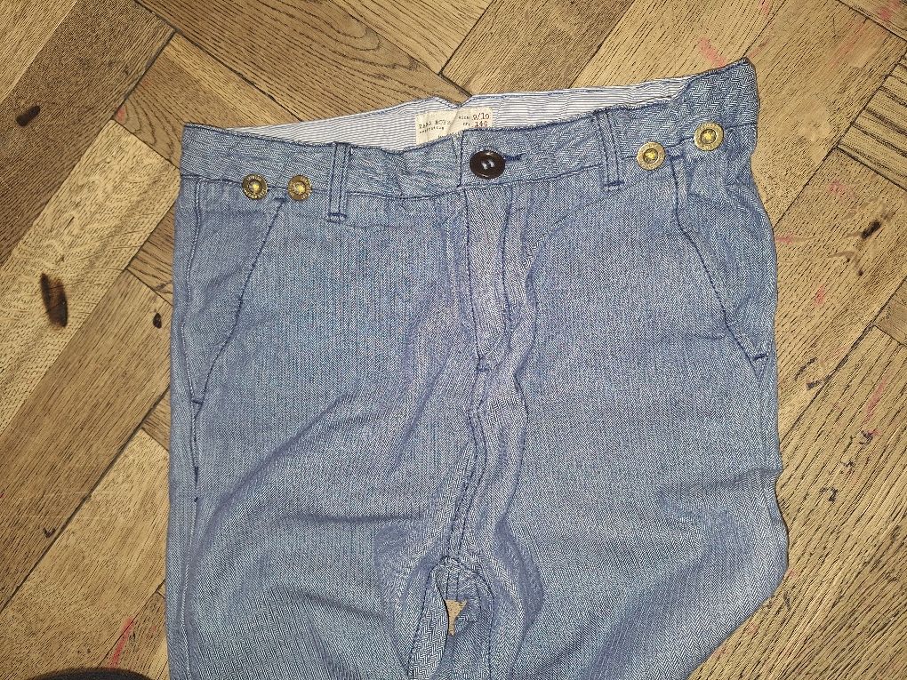Spodnie Zara Boys 134/140 jeansy dla chłopca niebieskie z kieszeniami