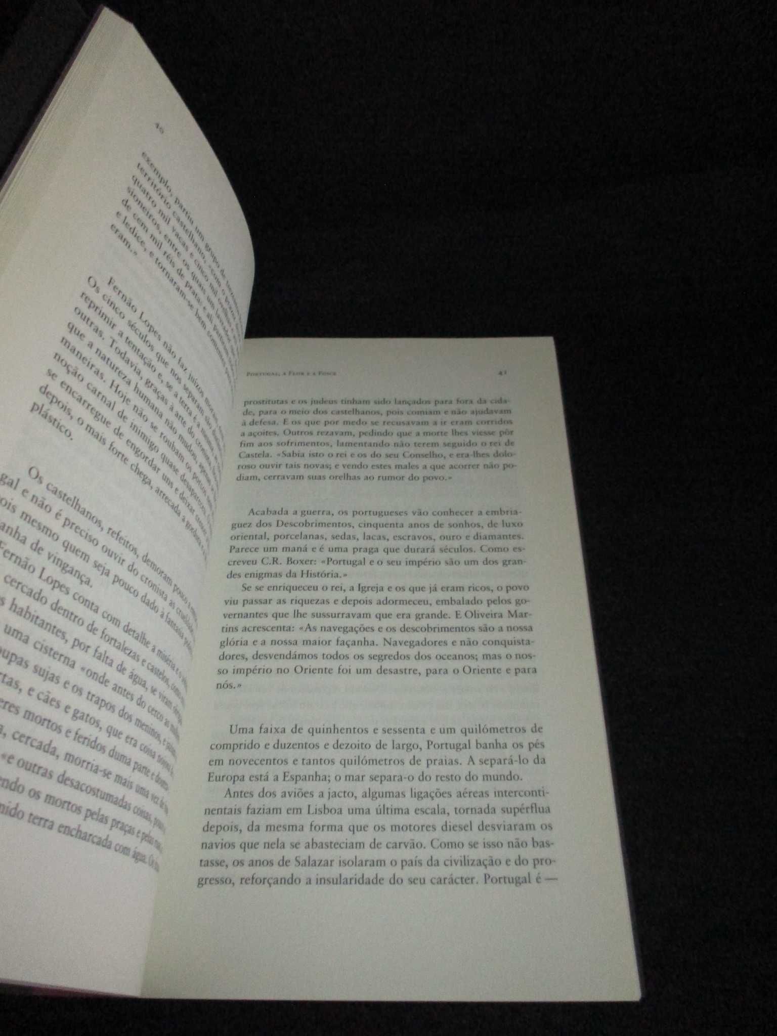 Livro Portugal a Flor e a Foice J. Rentes de Carvalho 1ª edição