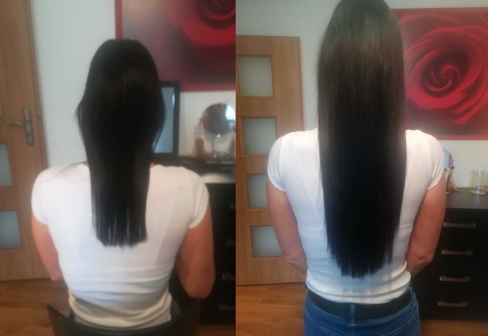 Profesjonalne przedłużanie włosów, metoda kanapkowa,ringi,keratyna