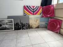 Vende -se oito quadros para decoracao, entrega Albufeira .