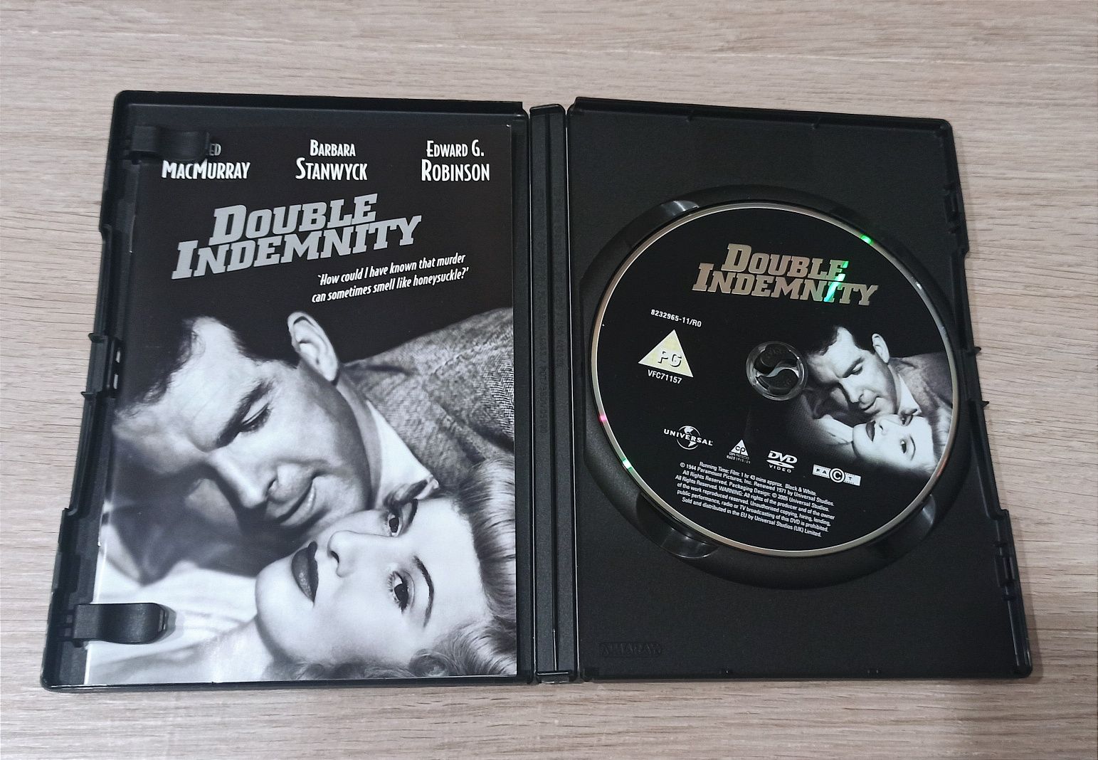 Колекційний  DVD-диск "Double Indemnity", "Подвійна страховка"