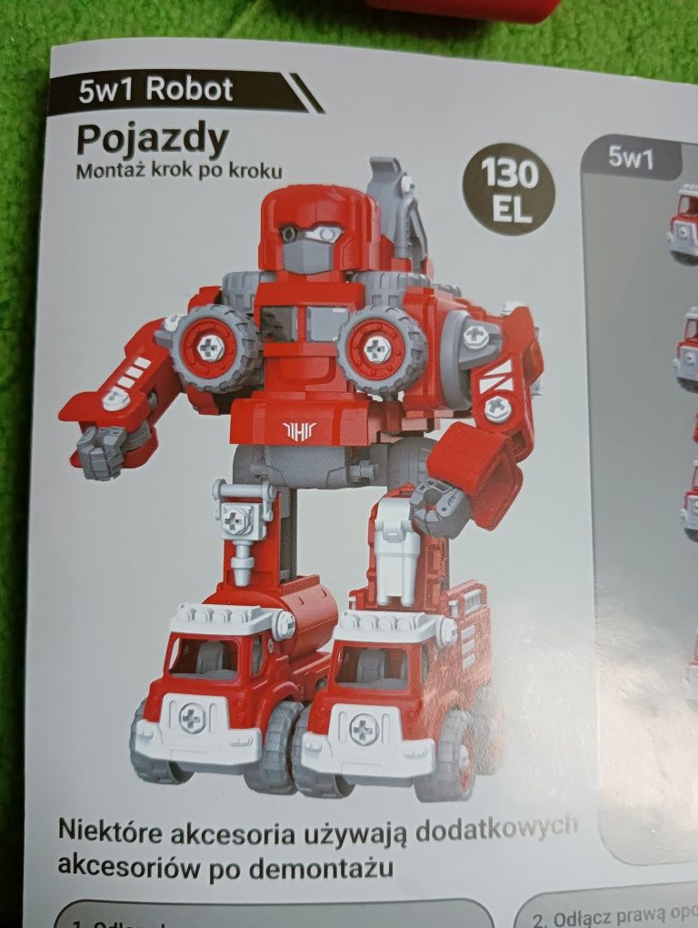 Robot 5 w 1 pojazdy