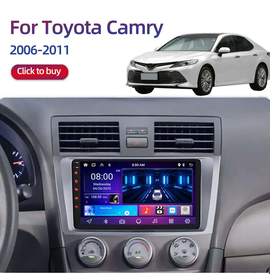 ‼️Акція‼️Магнітола Toyota Rav4,Aygo,CamryCorolla,Android 4/64gb