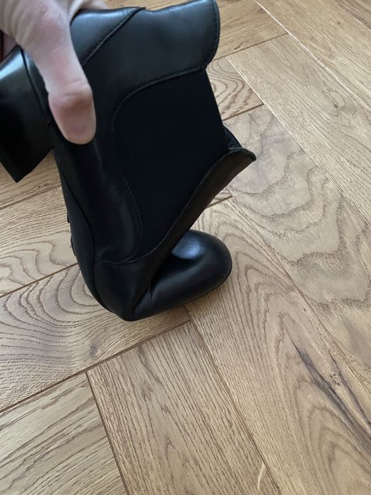 Botki Think! r.38,5/39 skóra naturalna designerski obcas