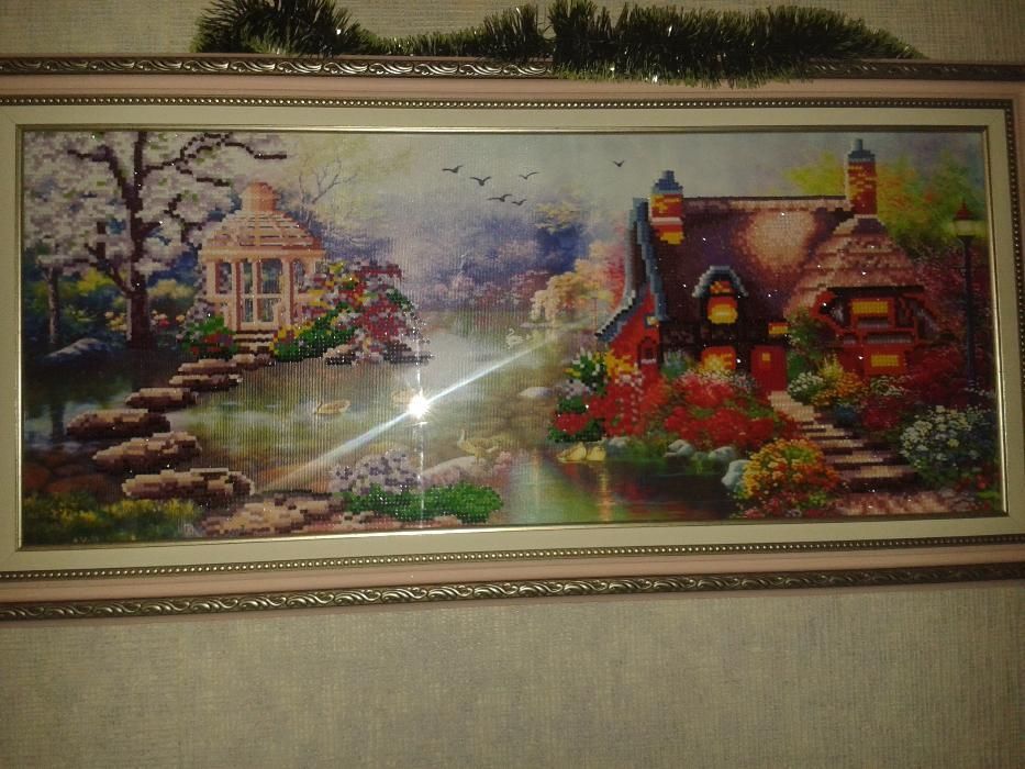 Картина в стилі алмазного живопису