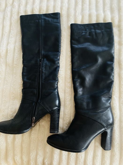 Чобітки з натуральноі шкіри, зимові.