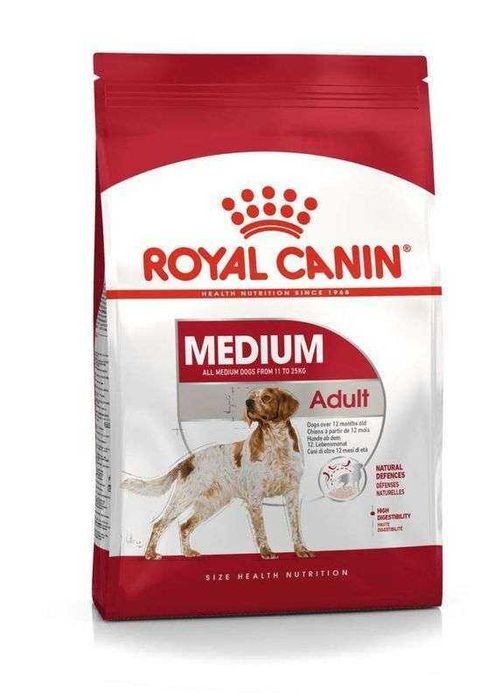 Корм Royal Canin Medium Adult 4 кг для собак середніх порід.Роял Канін