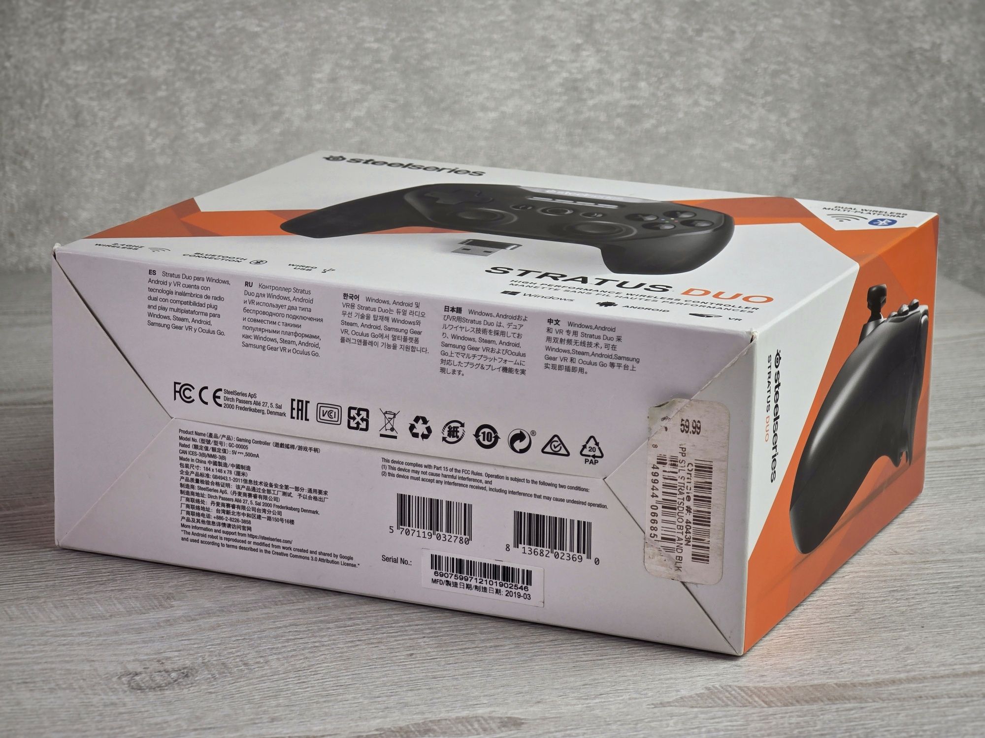 Бездротовий геймпад SteelSeries Stratus Duo (69075) для Android/PC/VR