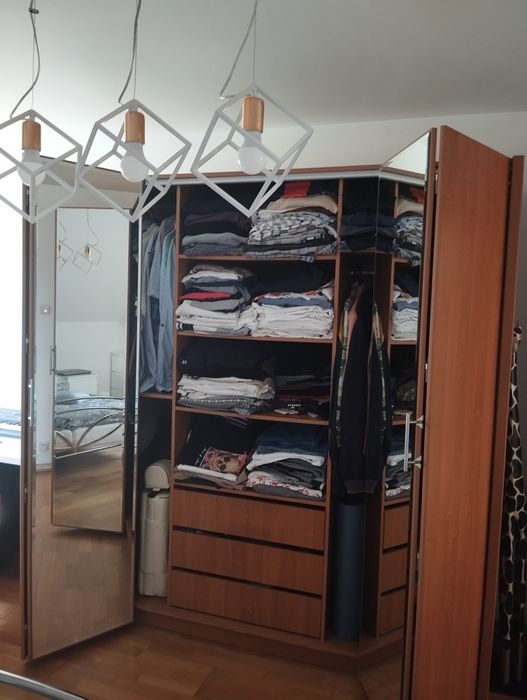 Szafa z lustrami kryształ