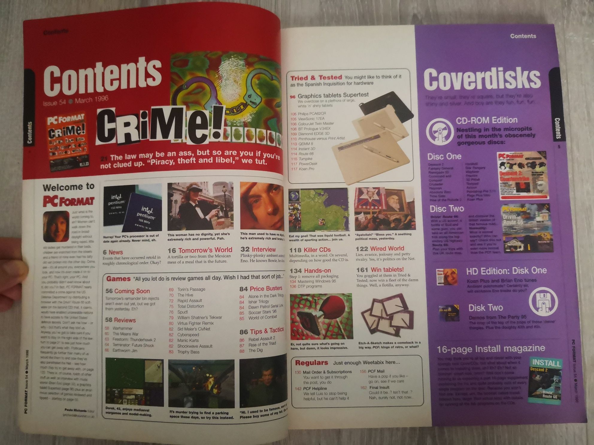 Magazyn PC Format po angielsku. Numer March 1996 (wydanie brytyjskie)