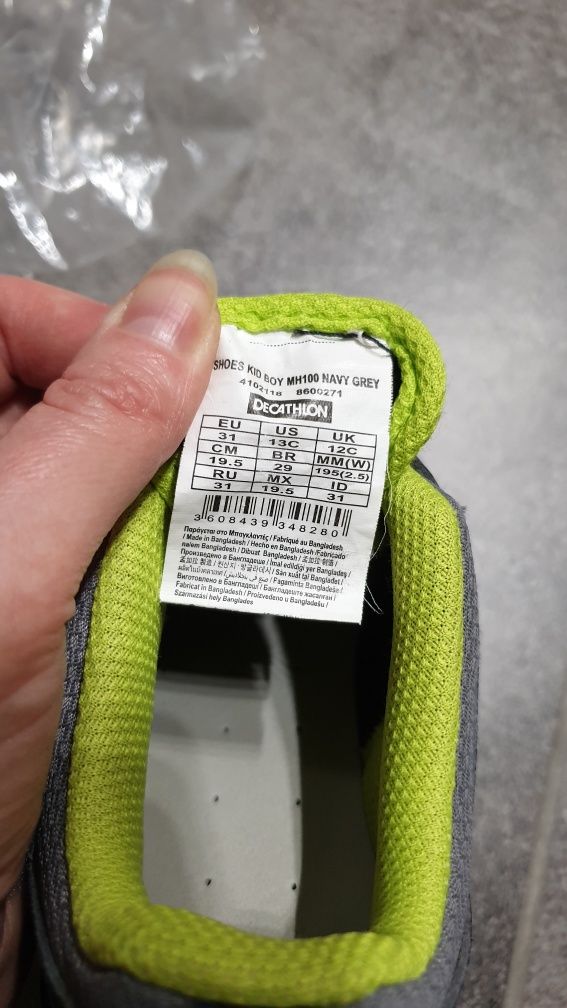 Quechua granatowe trekingowe buty dziecięce R 30/31