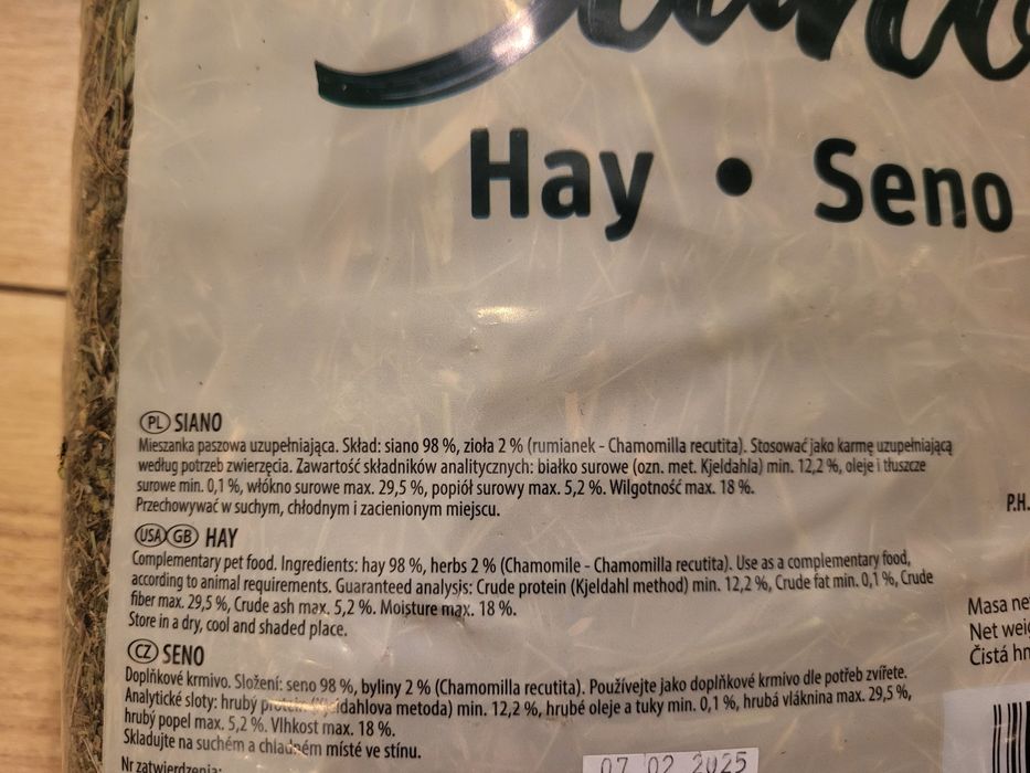 Siano dla szczura chomika królika gryzionia 800g