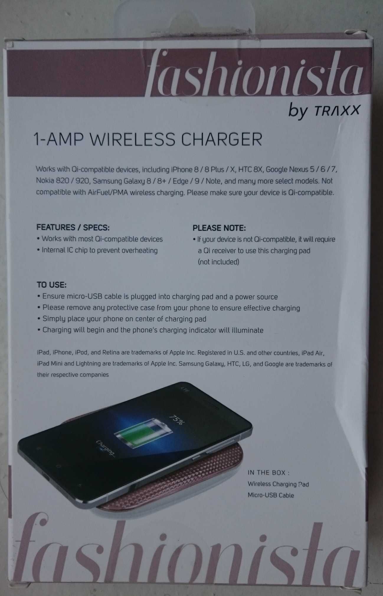 Qi Беспроводная зарядка / безпровідна, бездротова Iphone 8, 8 Plus, X