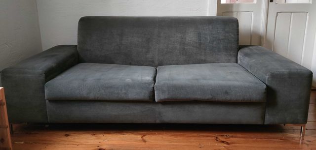 Kanapa sofa, szara, z możliwością spania