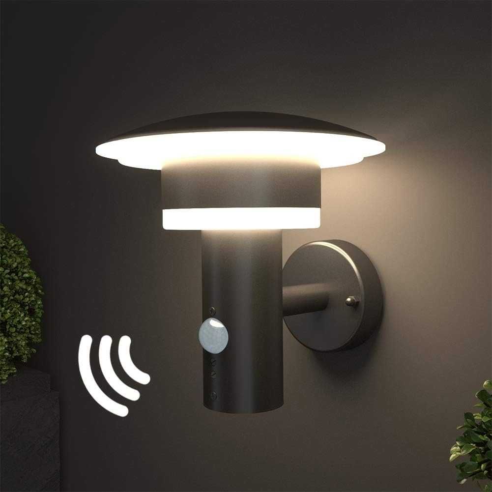 Lampa zewnętrzna Nbhanyuan Lighting HY009AUP+PIR z czujnikiem ruchu