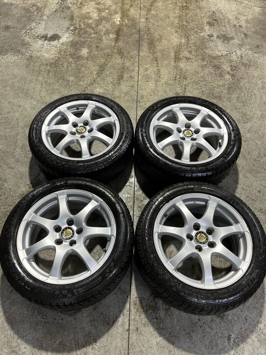 Sprzedam komplet koł 5x108 225/50R17 zimowe