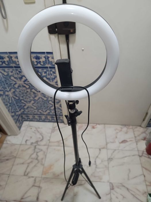 Anel de luz, Ring Light, 26cm com Tripé Extensível até 1,80 cm OnLike