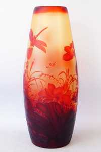 Szklany wazon Emile Galle Style kwiaty piękny na prezent 11