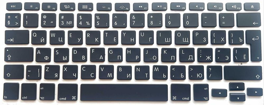 Кнопки (клавиши) клавиатуры MacBook Pro A1278 A1286 A1297 (2009-2012)