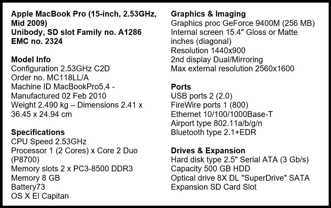Portátil - Apple MacBook Pro (15-inch, 2.53GHz, Mid 2009