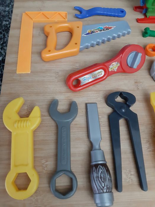 Conjunto de ferramentas de brincar