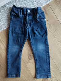 92cm, Next ciemne spodnie jeansowe, jeansy chłopiece