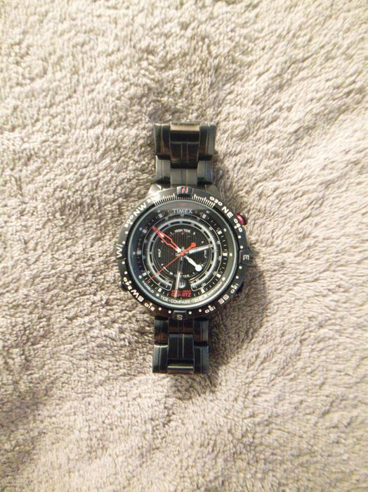 Timex Intelligent Quartz Tide–Temp–Compass – stalowa wersja