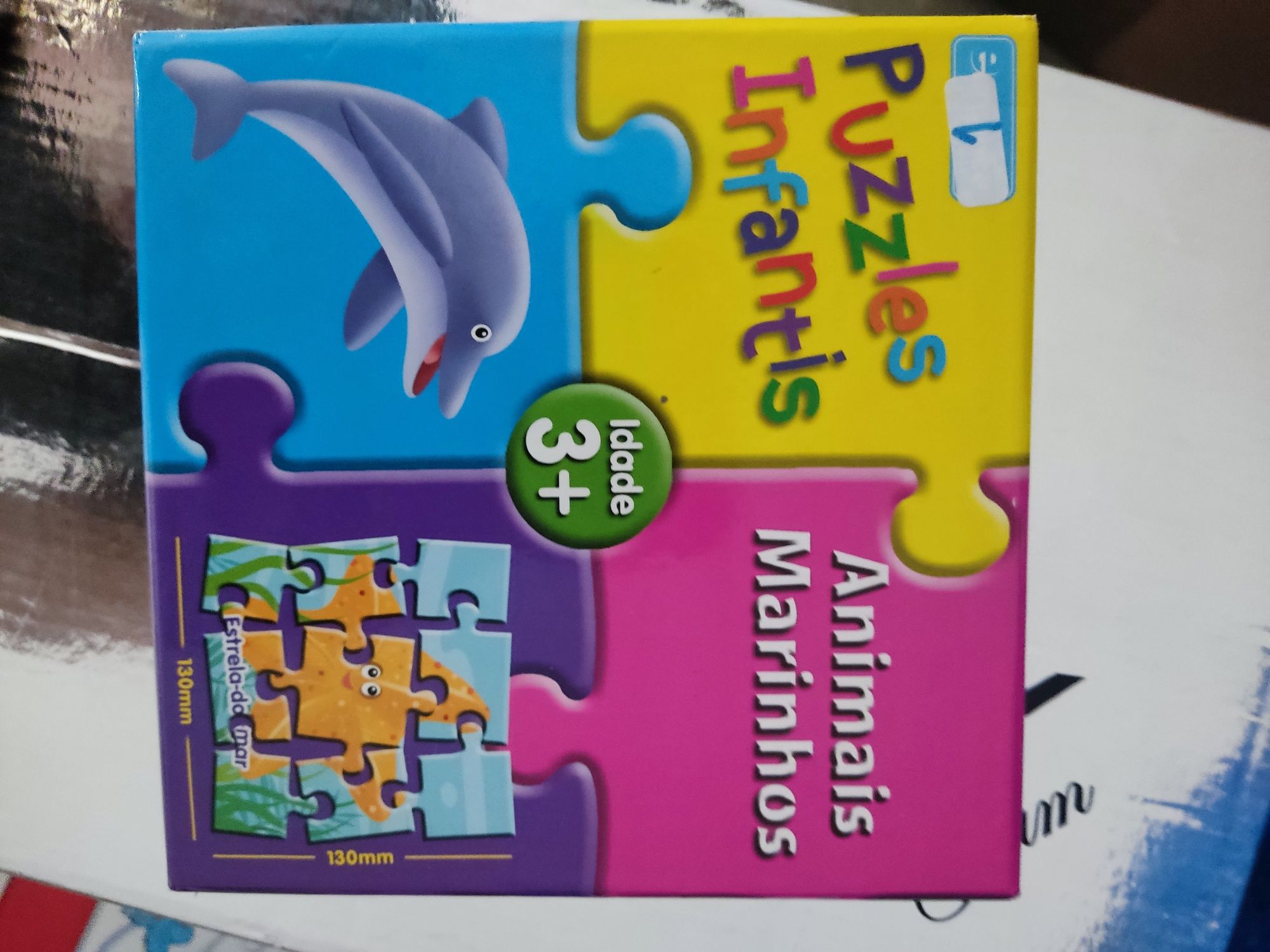 Conjunto de 6 puzzles infantis