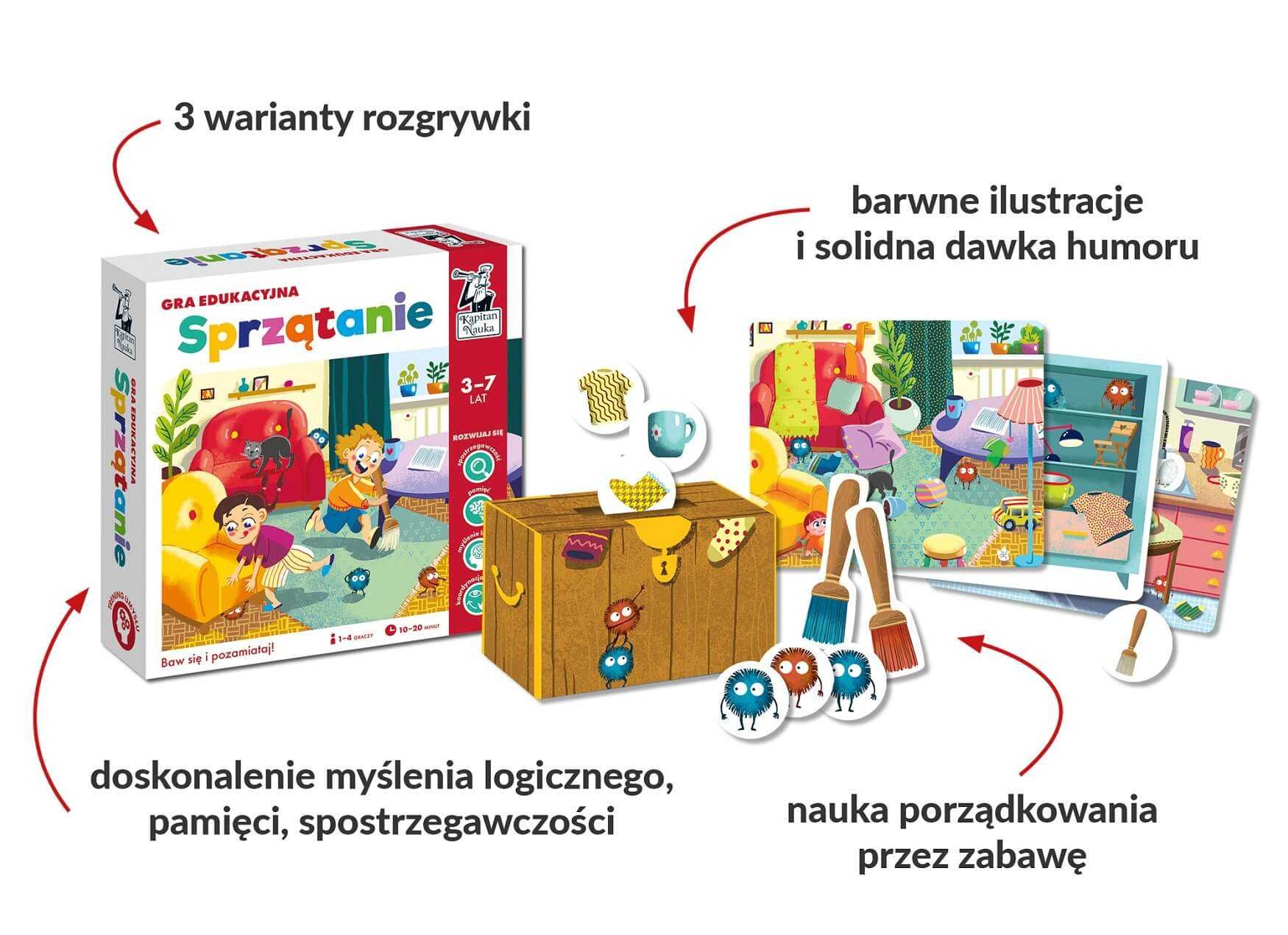 Gra edukacyjna SPRZĄTANIE Kapitan Nauka